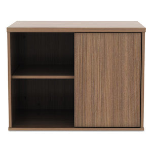 Alera Open Office Low Storage Cabinet Credenza, 29 1/2 X 19 1/8x 22 7/8, Walnut