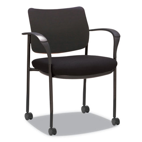 Image of Alera Iv Series Guest Chairs, 24.80'' X 22.83'' X 32.28'', Black Seat/black Back, Black Base, 2/carton