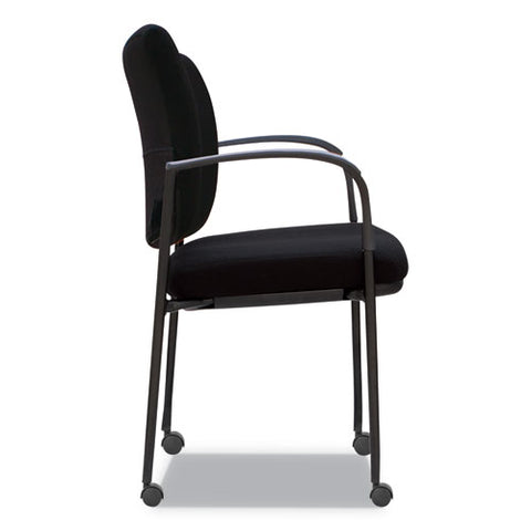 Image of Alera Iv Series Guest Chairs, 24.80'' X 22.83'' X 32.28'', Black Seat/black Back, Black Base, 2/carton