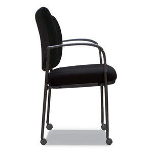 Alera Iv Series Guest Chairs, 24.80'' X 22.83'' X 32.28'', Black Seat/black Back, Black Base, 2/carton