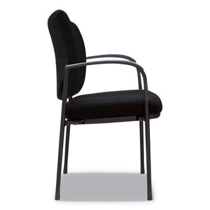 Alera Iv Series Guest Chairs, 24.80'' X 22.83'' X 32.28'', Black Seat/black Back, Black Base, 2/carton