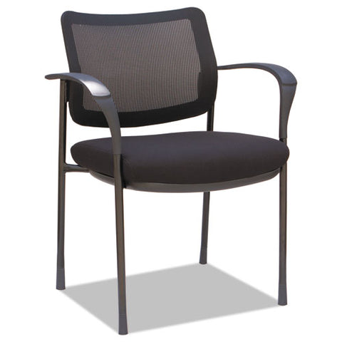 Image of Alera Iv Series Guest Chairs, 24.80'' X 22.83'' X 32.28'', Black Seat/black Back, Black Base, 2/carton