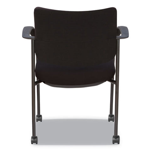 Image of Alera Iv Series Guest Chairs, 24.80'' X 22.83'' X 32.28'', Black Seat/black Back, Black Base, 2/carton