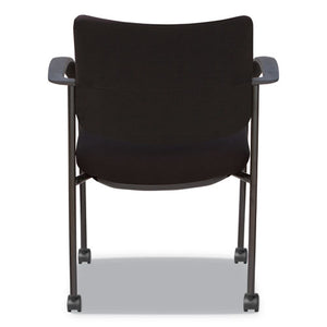 Alera Iv Series Guest Chairs, 24.80'' X 22.83'' X 32.28'', Black Seat/black Back, Black Base, 2/carton