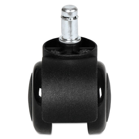 Image of Dual Wheel Hooded Casters, B Stem, 2" Caster, Black