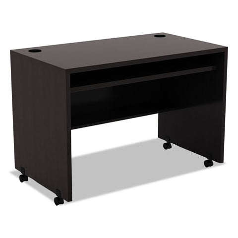 Image of Alera Valencia Series Mobile Workstation Desk, 41.38w X 23.63d X 30h, Espresso