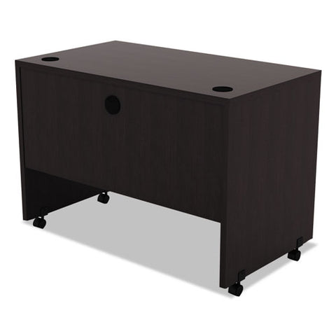 Image of Alera Valencia Series Mobile Workstation Desk, 41.38w X 23.63d X 30h, Espresso