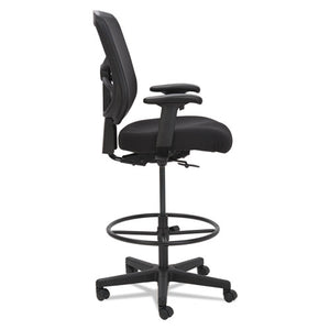 Alera Elusion Series Mesh Stool, 31.6" Seat Height, Supports Up To 275 Lbs., Black Seat/black Back, Black Base