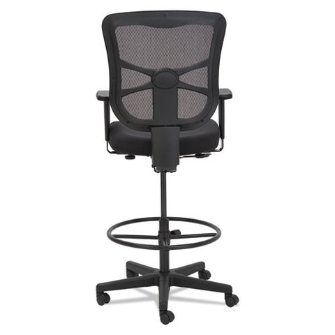 Image of Alera Elusion Series Mesh Stool, 31.6" Seat Height, Supports Up To 275 Lbs., Black Seat/black Back, Black Base