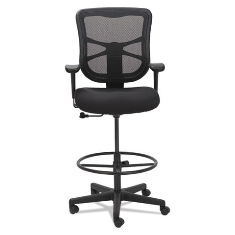 Image of Alera Elusion Series Mesh Stool, 31.6" Seat Height, Supports Up To 275 Lbs., Black Seat/black Back, Black Base