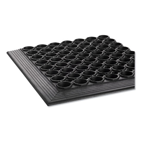 Image of Safewalk-light Drainage Safety Mat, Rubber, 36 X 60, Black