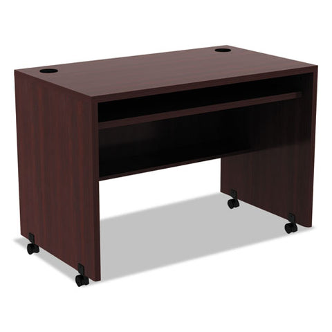 Image of Alera Valencia Mobile Workstation Desk, 41.38w X 23.63d X 30h, Mahogany