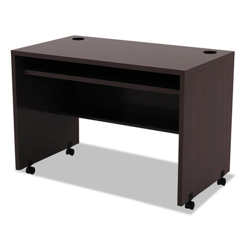 Image of Alera Valencia Mobile Workstation Desk, 41.38w X 23.63d X 30h, Mahogany