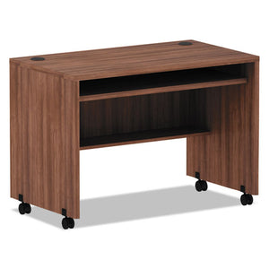 Alera Valencia Mobile Workstation Desk, 41.38w X 23.63d X 30h, Mahogany