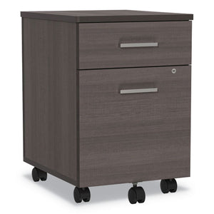 Trento Line Mobile Pedestal File, 16.5w X 19.75d X 23.63h, Box/file Drawer, Mocha