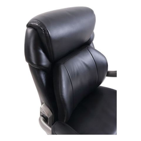 Image of Cosset Mid-back Executive Chair, Supports Up To 275 Lbs., Black Seat/black Back, Slate Base