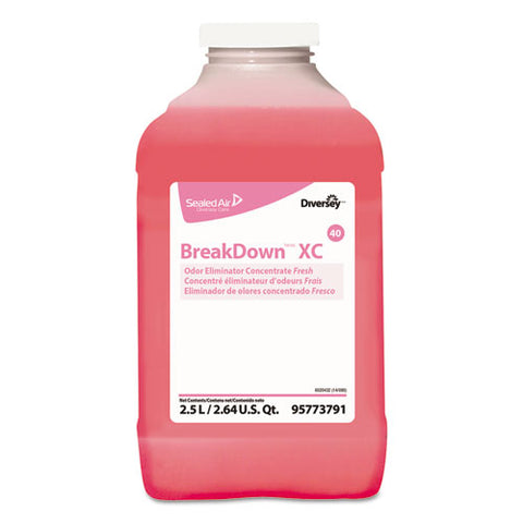 Image of Breakdown Odor Eliminator, Cherry Almond Scent, Liquid, 1 Gal Bottle, 4/carton