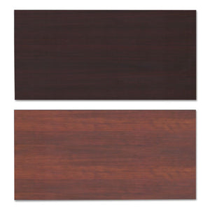 Reversible Laminate Table Top, Rectangular, 59 3/8w X 29 1/2,med Cherry/mahogany