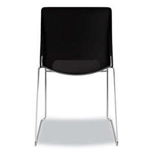 Motivate High-density Stacking Chair, Onyx Seat/black Back, Chrome Base, 4/carton