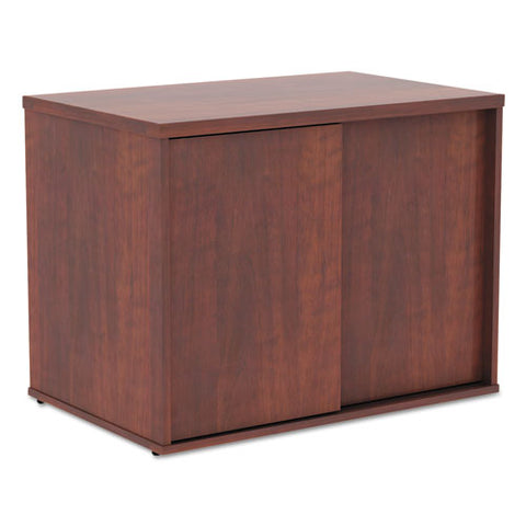 Image of Alera Open Office Low Storage Cabinet Credenza, 29 1/2 X 19 1/8x 22 7/8, Cherry