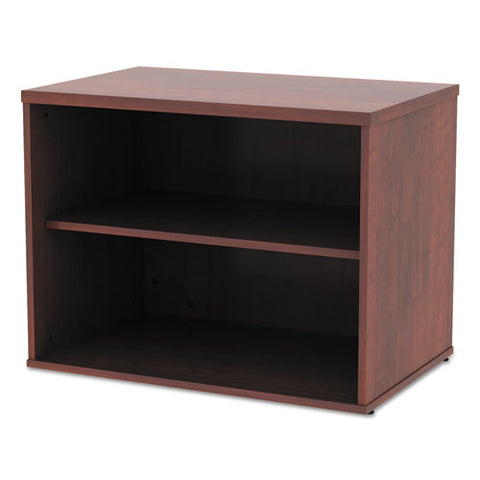 Image of Alera Open Office Low Storage Cabinet Credenza, 29 1/2 X 19 1/8x 22 7/8, Cherry