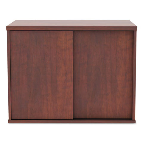 Image of Alera Open Office Low Storage Cabinet Credenza, 29 1/2 X 19 1/8x 22 7/8, Cherry