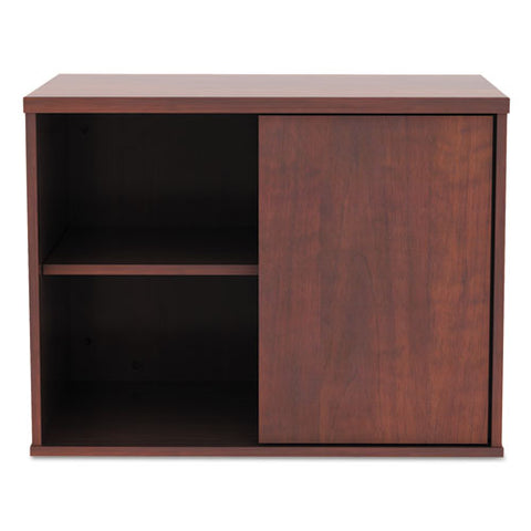 Image of Alera Open Office Low Storage Cabinet Credenza, 29 1/2 X 19 1/8x 22 7/8, Cherry