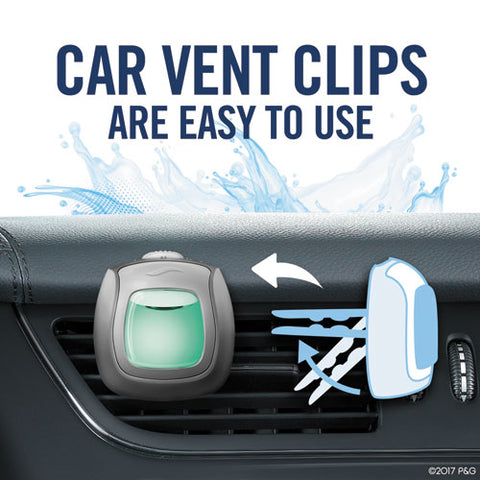 Image of Car Air Freshener, Fresh Water, 2 Ml Clip, 8/carton