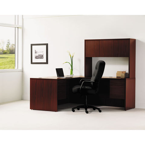 Image of 10500 Series L Workstation Return, 3/4 Height Right Ped, 48w X 24d, Mahogany