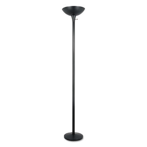 Torchier Floor Lamp, 12.5"w X 12.5"d X 72"h, Matte Black