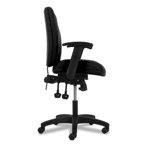 Image of Network Mid-back Task Chair, Supports Up To 250 Lbs., Black Seat/black Back, Black Base