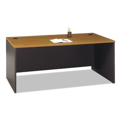 Image of Series C Collection 72w Desk Shell, 71.13w X 29.38d X 29.88h, Natural Cherry/graphite Gray