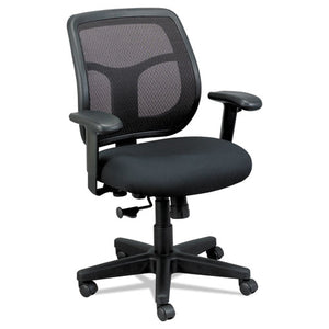 Apollo Mid-back Mesh Chair, Silver Seat/silver Back, Silver Base