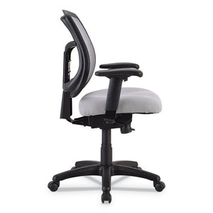 Apollo Mid-back Mesh Chair, Silver Seat/silver Back, Silver Base