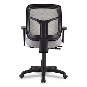 Apollo Mid-back Mesh Chair, Silver Seat/silver Back, Silver Base