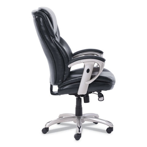 Image of Emerson Executive Task Chair, Supports Up To 300 Lbs., Black Seat/black Back, Silver Base