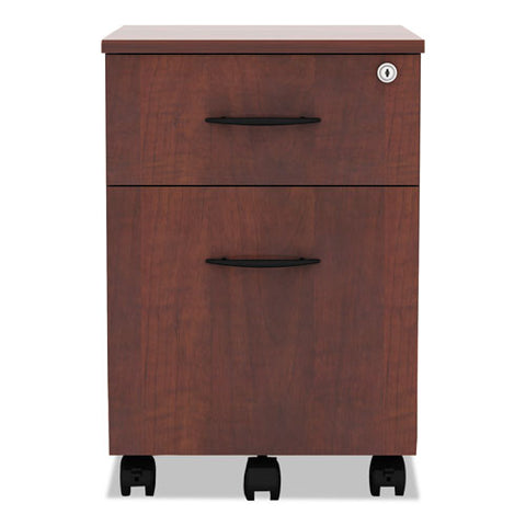 Image of Alera Valencia Series Mobile Box/file Pedestal, 15.88w X 19.13d X 22.88h, Medium Cherry