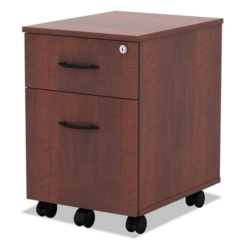 Image of Alera Valencia Series Mobile Box/file Pedestal, 15.88w X 19.13d X 22.88h, Medium Cherry