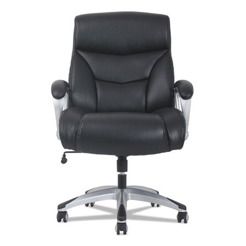 Image of 3-forty-one Big And Tall Chair, Supports Up To 400 Lbs., Black Seat/black Back, Aluminum Base