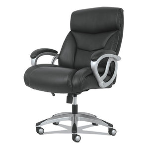 3-forty-one Big And Tall Chair, Supports Up To 400 Lbs., Black Seat/black Back, Aluminum Base