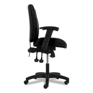 Network Mid-back Task Chair, Supports Up To 250 Lbs., Black Seat/black Back, Black Base