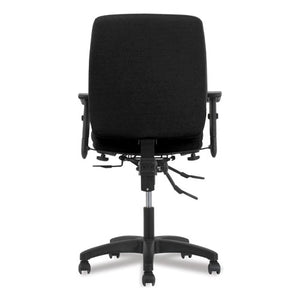 Network Mid-back Task Chair, Supports Up To 250 Lbs., Black Seat/black Back, Black Base