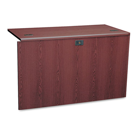 Image of 10700 "l" Workstation Return, Left 3/4 Pedestal, 48w X 24d X 29 1/2h, Mahogany