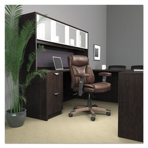 Image of Alera Valencia Series Straight Front Desk Shell, 71w X 35.5d X 29.63h, Espresso