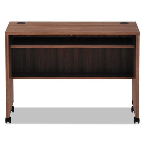 Image of Alera Valencia Series Mobile Workstation Desk, 41.38w X 23.63d X 30h, Modern Walnut