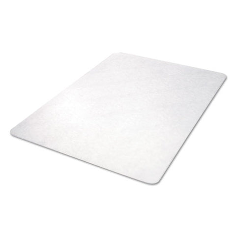 Image of All Day Use Non-studded Chair Mat For Hard Floors, 46 X 60, Rectangular, Clear