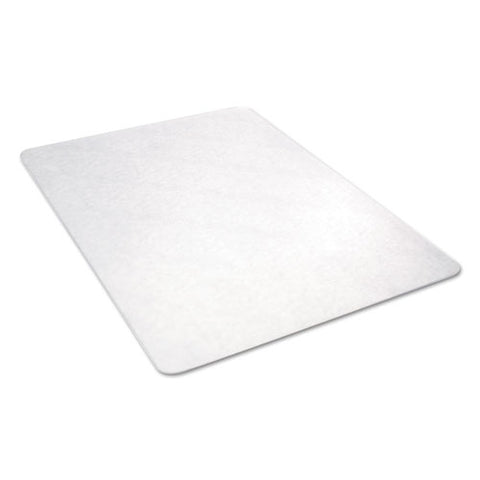 Image of All Day Use Non-studded Chair Mat For Hard Floors, 46 X 60, Rectangular, Clear