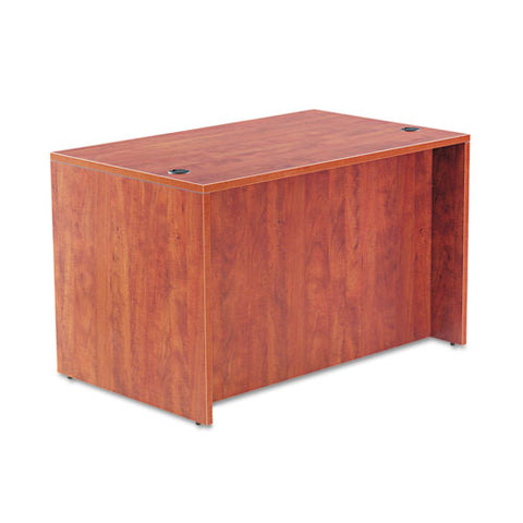 Image of Alera Valencia Series Straight Desk Shell, 47.25w X 29.5d X 29.63h, Medium Cherry