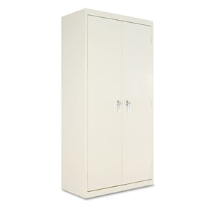 Assembled 72" High Storage Cabinet, W/adjustable Shelves, 36w X 18d, Putty