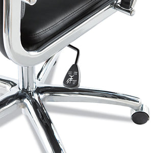 Alera Neratoli High-back Slim Profile Chair, Supports Up To 275 Lbs, Black Seat/black Back, Chrome Base